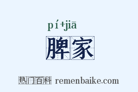 脾家是什么意思的图片